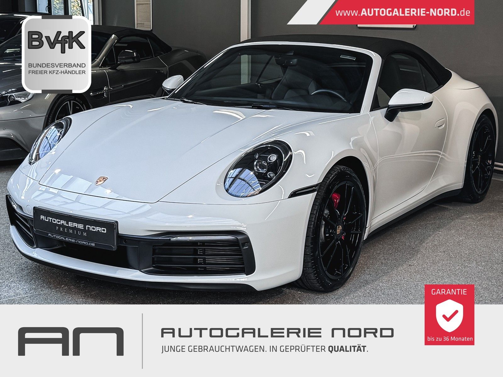 Porsche 992 911 Carrera Cabriolet Sportsitze+Sound-Pack+Conn