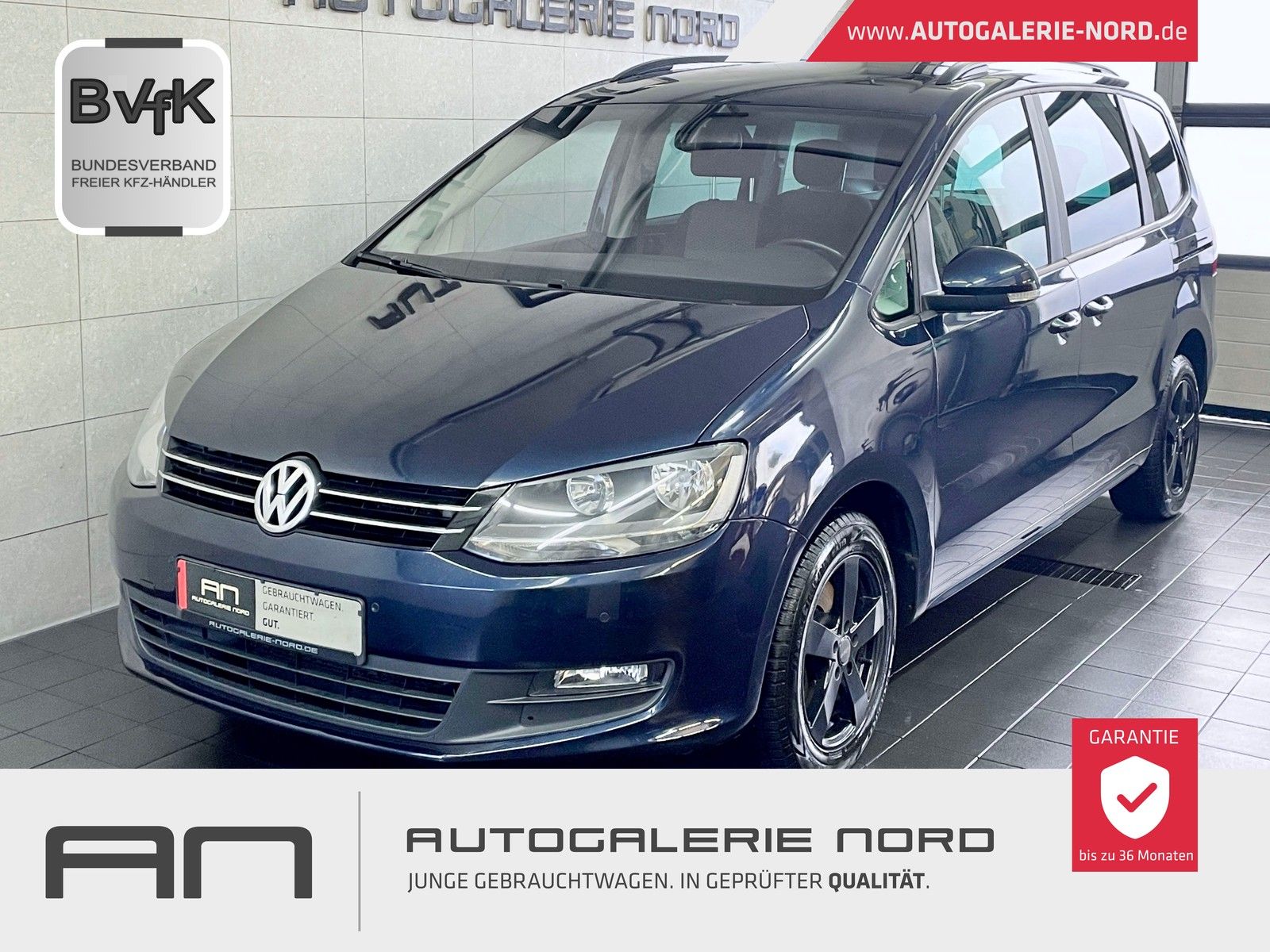 Volkswagen Sharan Sharan BMT Navi+SHZ+MFL+Winterpaket+s.AHK